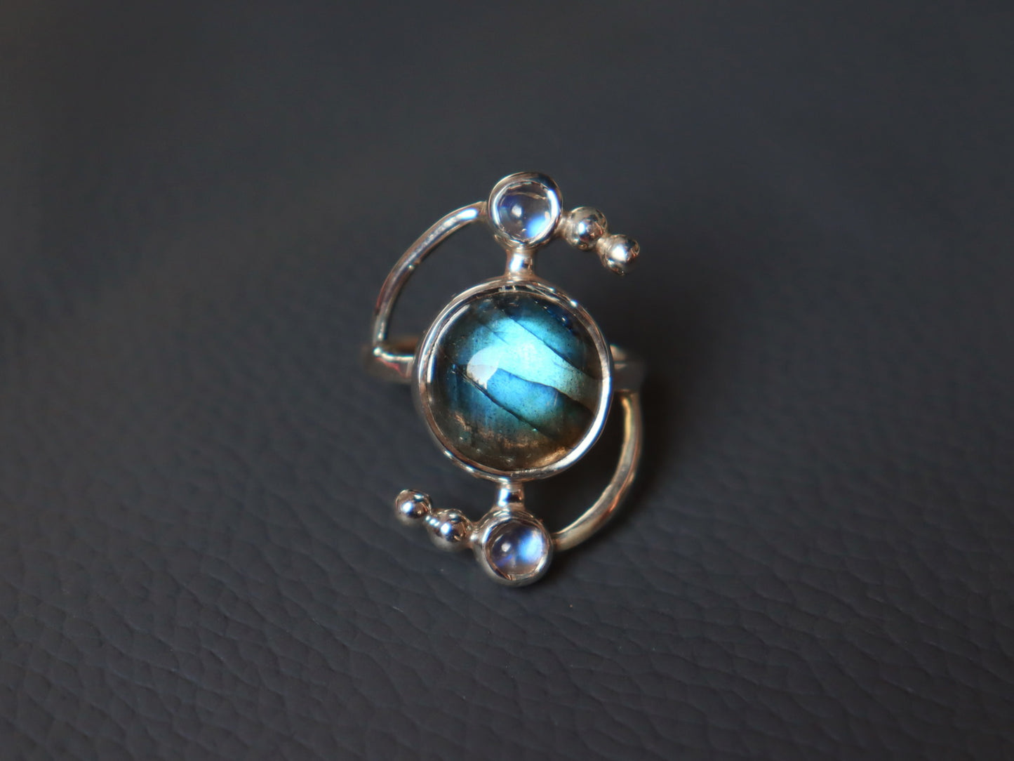 Labradorite Solar Ring