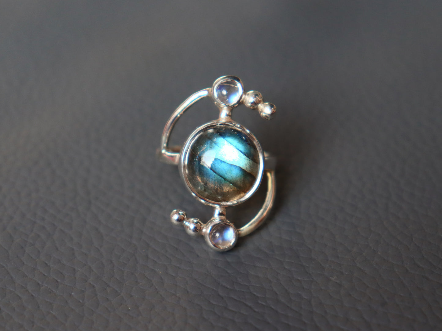 Labradorite Solar Ring