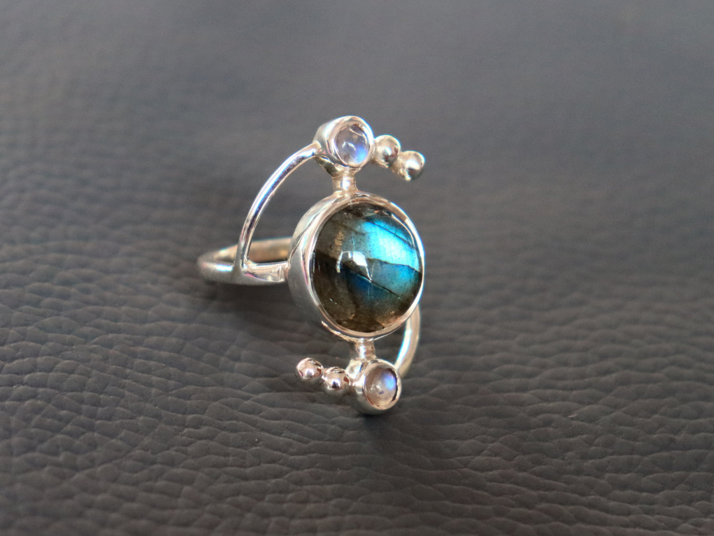 Labradorite Solar Ring