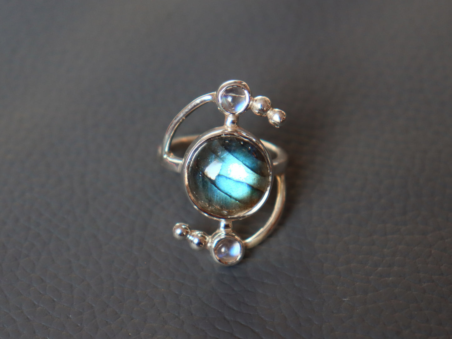 Labradorite Solar Ring