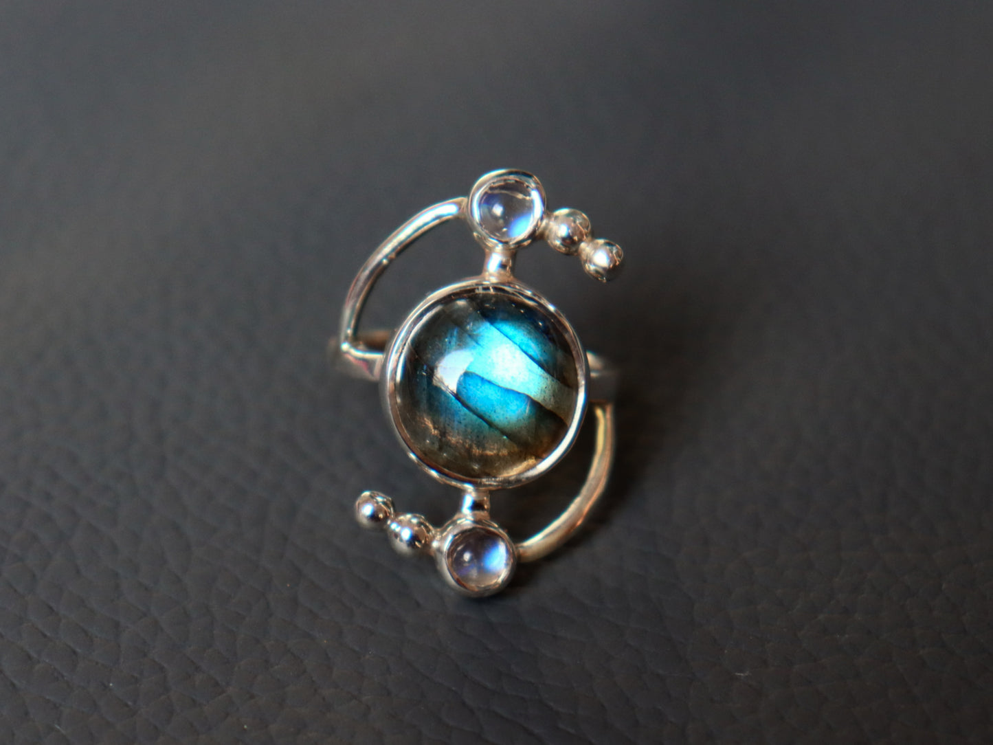 Labradorite Solar Ring