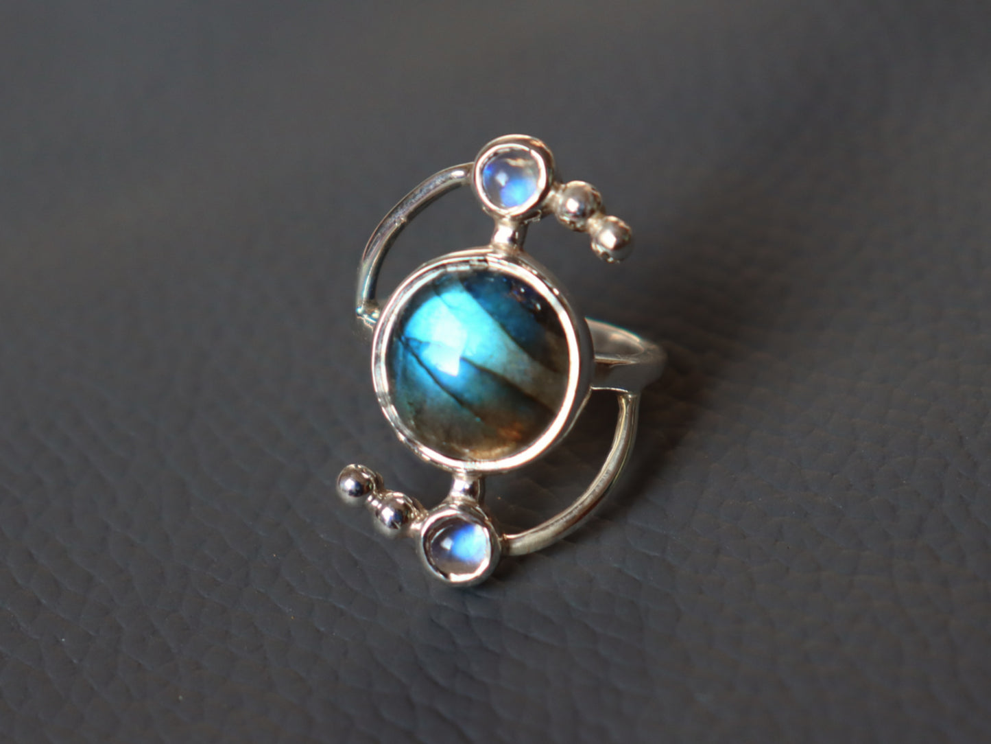 Labradorite Solar Ring