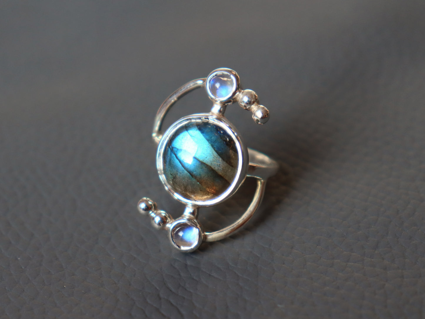 Labradorite Solar Ring