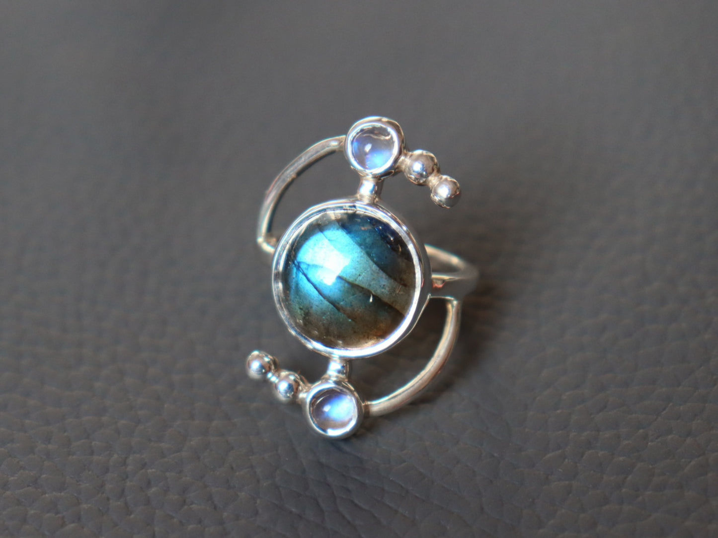 Labradorite Solar Ring