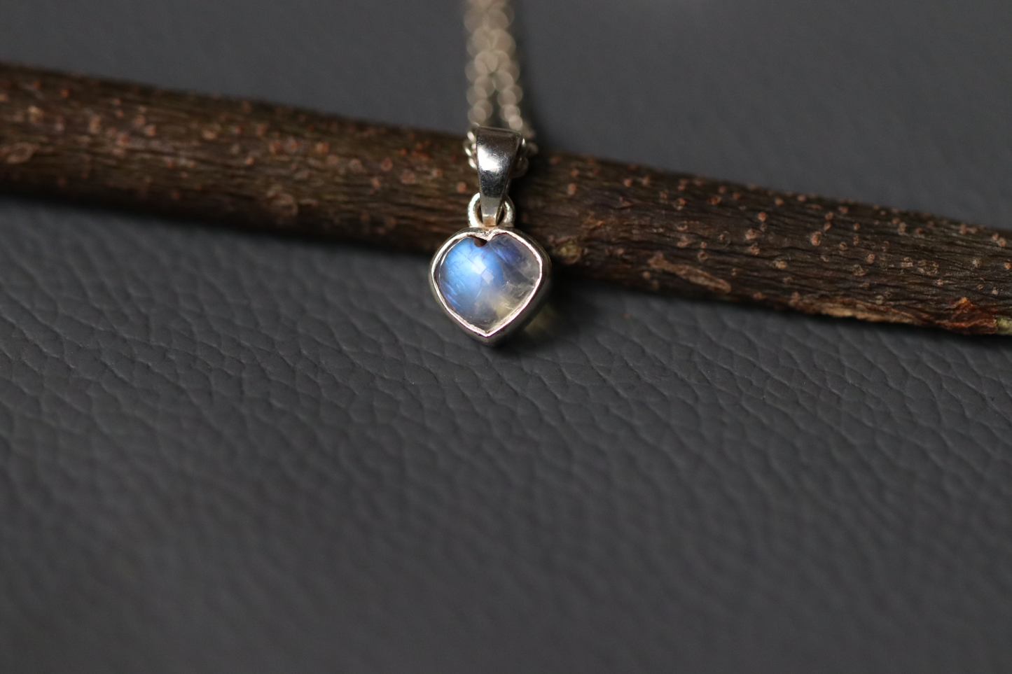 Heart Shape Moonstone Pendant