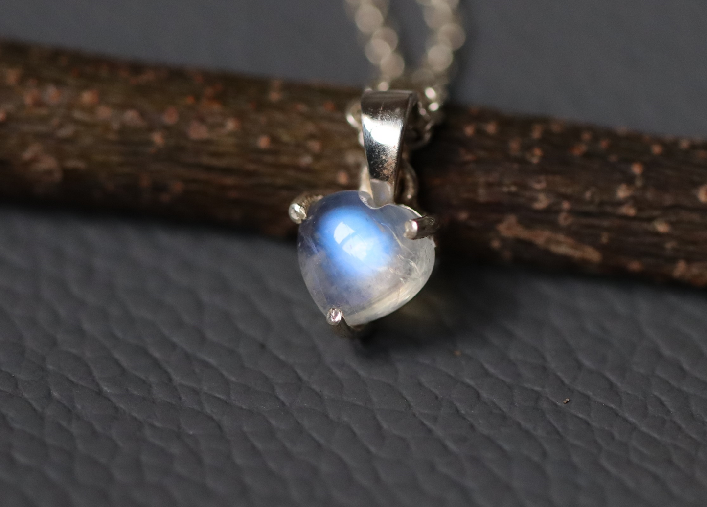 Prong Moonstone Pendant