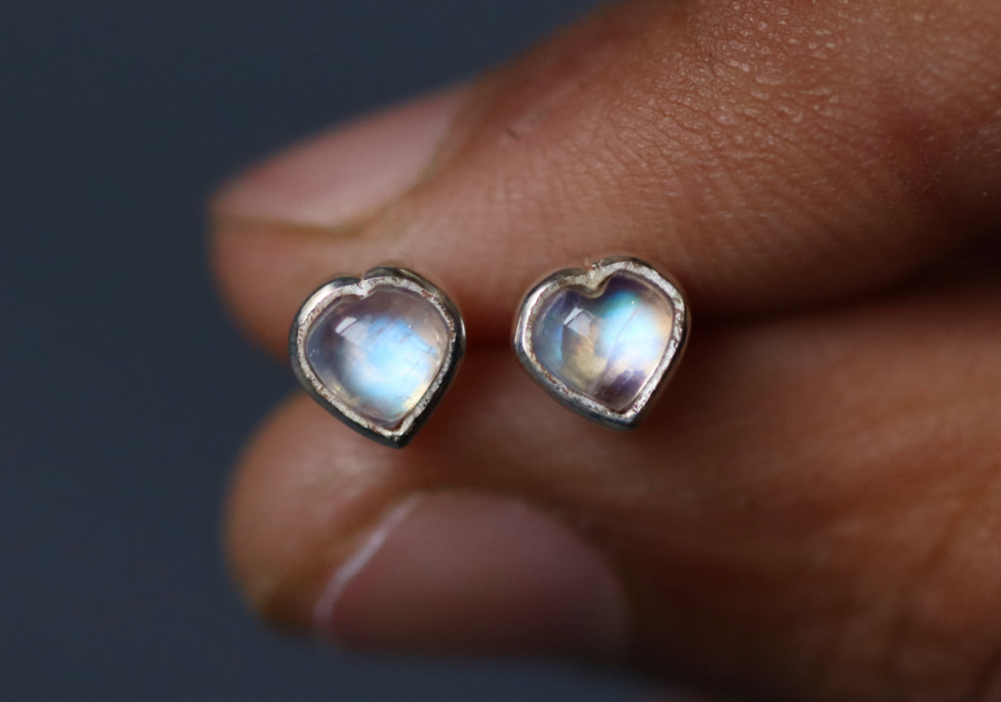 moonstone studs