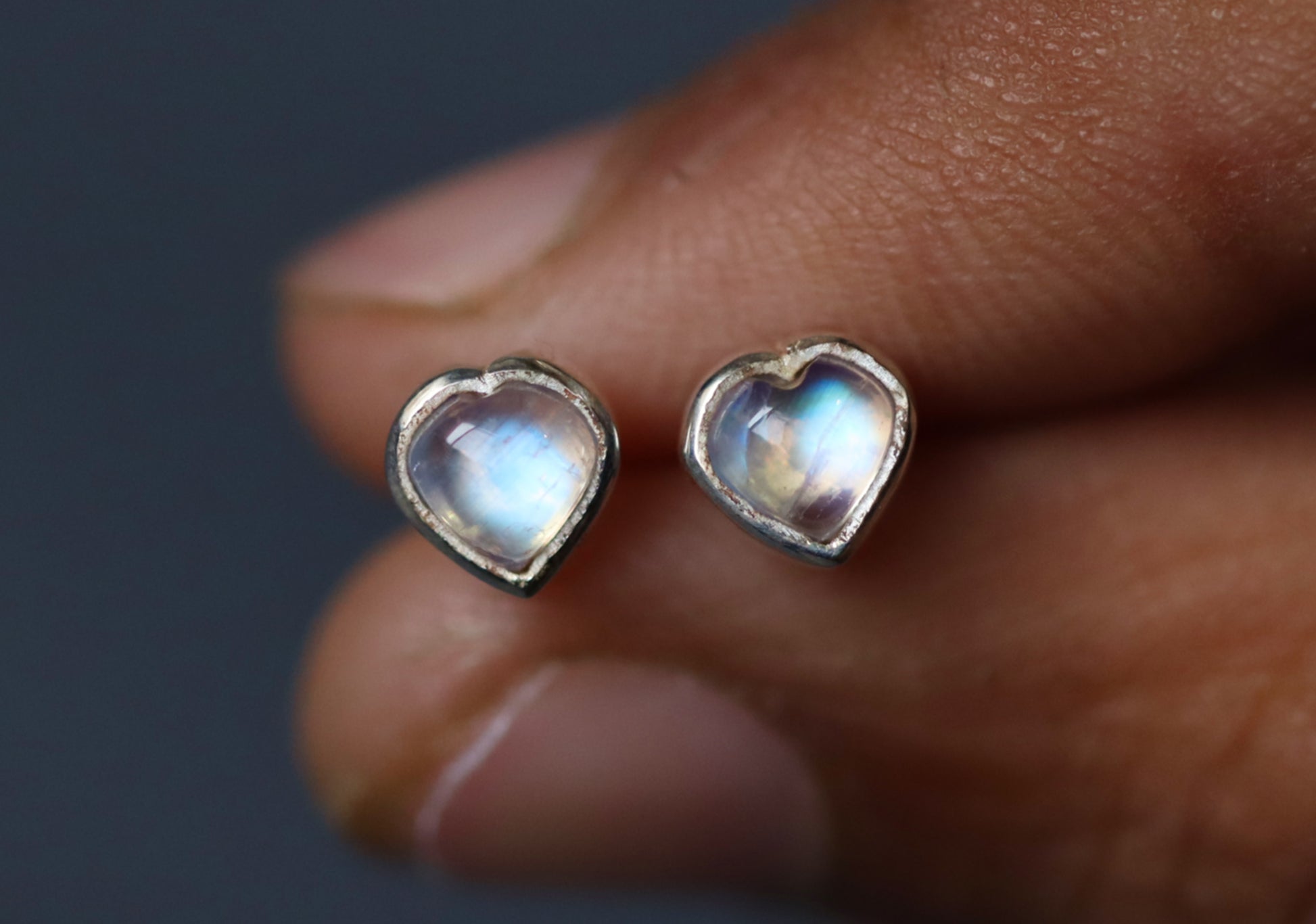 moonstone studs