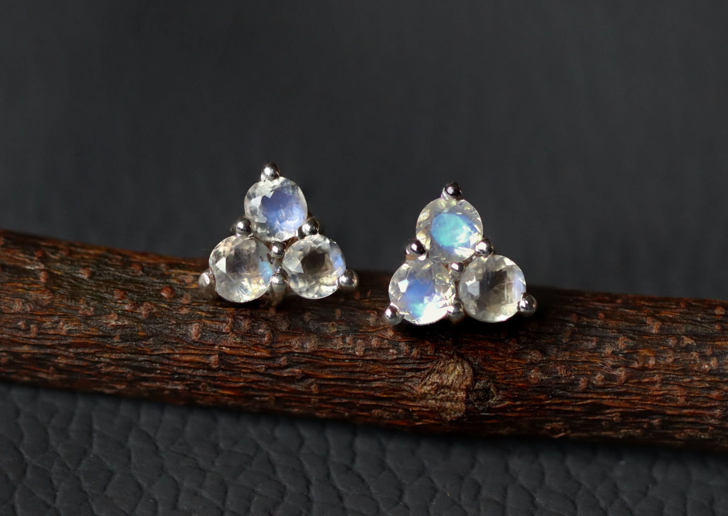 moonstone studs